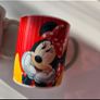 Set of Two Disney Minnie Mouse Ceramic Mugs Red White Polka Dot Cups Image 5