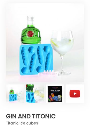 100 "titonic" Novelty Ice Trays - Silicone Material - Retail Packaged