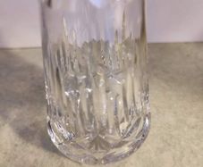 Vintage Small BOHEMIA Glass Vase, Cut Glass Vase, 1950s