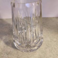 Vintage Small BOHEMIA Glass Vase, Cut Glass Vase, 1950s