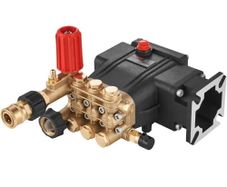 Pressure Washer Pump, 19 mm Shaft Horizontal Triplex Plunger, 3700 PSI, 2.5 GPM, Replacement Power Washer Pumps Kit, Parts Washer Pump, Compatible with Simpson MorFlex Models 40224, 40225, 40226