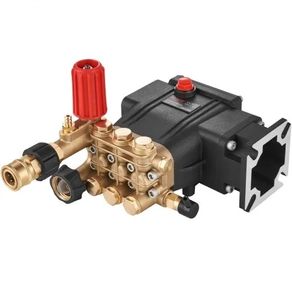 Pressure Washer Pump, 19 mm Shaft Horizontal Triplex Plunger, 3700 PSI, 2.5 GPM, Replacement Power Washer Pumps Kit, Parts Washer Pump, Compatible with Simpson MorFlex Models 40224, 40225, 40226