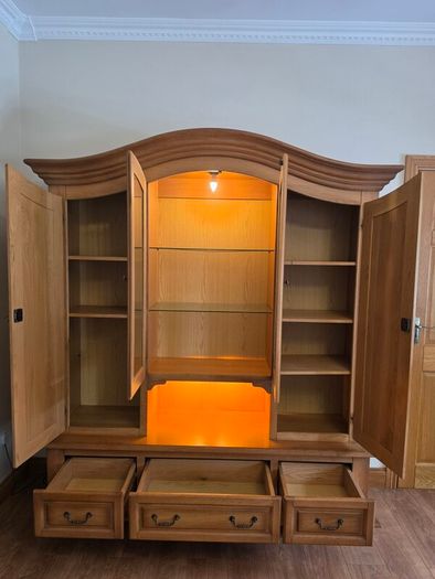 solid oak Cabinet / book / display case