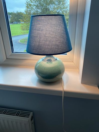 LOUIS MULCAHY pottery lamp with free new lamp shade
