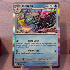 pokemon card  Inteleon staff promo