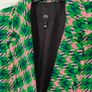 River Island Pink & Green Tweed Double-Breasted Blazer size 10 Image 3