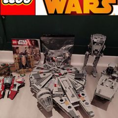Lego Star Wars Bundle Millennium Falcon AT ST Trooper Ship Maz Castles Extra Pieces