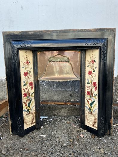 Cast iron fireplace