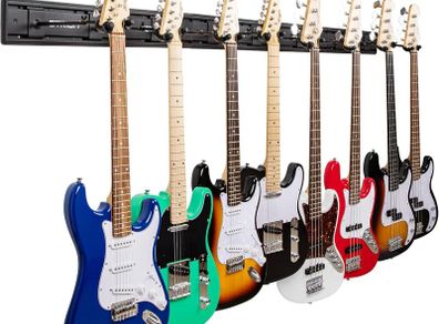 Guitar wall mount hangers for 8 guitars
