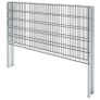 2D Gabion Fence Galvanised Steel 2.008x1.03 m 2 m (Total Length) Grey Image 6