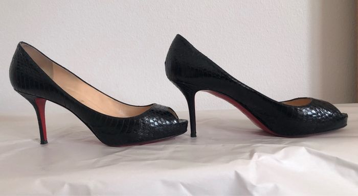 Christian Louboutin peep toe heels - UK size 6.5