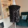 Ladies Black Sleeveless Top by Gallery, Embellished with Cascading Sequin-and-Bead Fringe Image 7