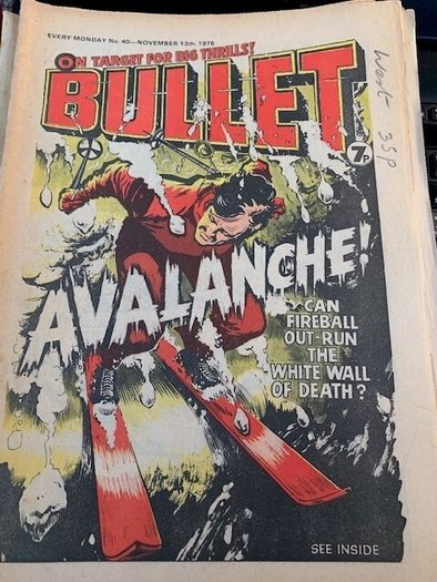Bullet Comic x 10 Issues  29,34,35, 38,39,40,41,46,48,497-Not Continuous Running intermittently from -Sept 30th 1978 -15th Jan 197-DC Thompson-Vintage UK Comics