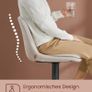 Bar Stools Set of 2 Bar Chairs Height Adjustable Swivel Kitchen Stools with Backrest and Footrest Dining Counter Steel Cream White Image 4
