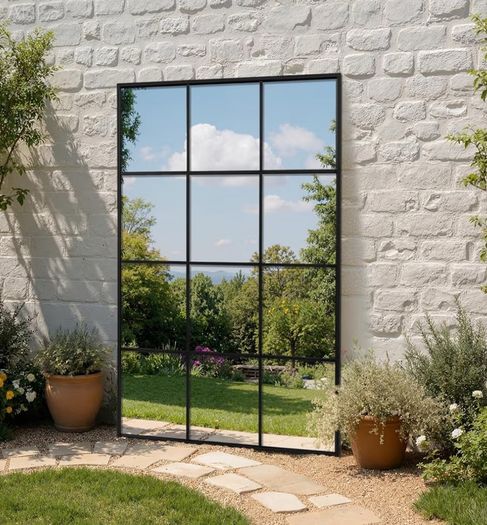 Garden Outdoor Mirror 100cm x 75cm - NEW