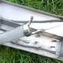 Antique Medical Surgical Syringe   Metal Silver Case Image 5
