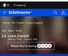 Lewis Capaldi Marlay Park concert x2