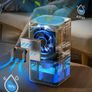 1200ml Electric Dehumidifier with Ultra Quiet & Auto Shut off 7 Colorful LED Portable Mini Dehumidifier for Wardrobe, Bathroom, Closet, RV, Bedroom, Garage - White Image 2
