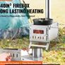 Camping Wood Stove with Chimney Outdoor Heating and BBQ Cooking Image 5