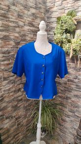 Vintage Royal blue Eastex Short sleeve blazer