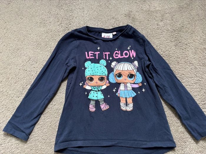 girls top long sleeve LOL 122cm 6-7 years