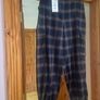 Zara Navy Check Cargo Trousers Image 10