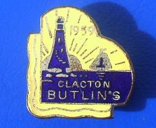 BUTLINS CLACTON 1959 (holiday camp, Essex) - resident camper's enamel badge