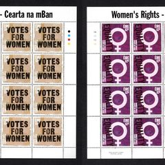 2011 Ireland Women's Rights Commemorative Stamps Sheetlet Plate 1A1A1A1A Mint Never Hinged (MNH)