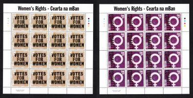 2011 Ireland Women's Rights Commemorative Stamps Sheetlet Plate 1A1A1A1A Mint Never Hinged (MNH)