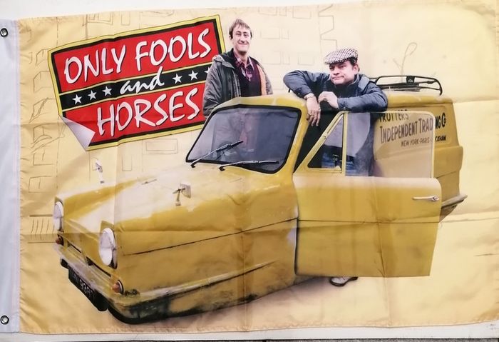 Only Fools And Horses Trotters Trading flag 3ft x 2ft.