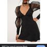 NWT designer black dress XS For Love and Lemons Image 9