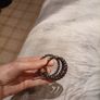 Clear stones and metal wrap bracelet Image 5