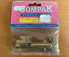 BNIP 3" brass door bolt
