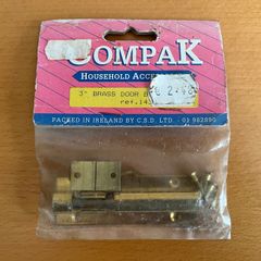 BNIP 3" brass door bolt