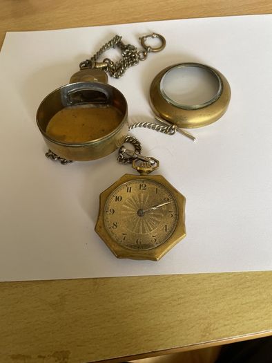 Miners watch with Case (Brass)
