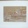 G.S. French UK Early 20th C Painting Whitby Harbour Image 7