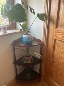 Vintage 3 tier corner shelf