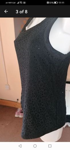 beautiful new designer black top