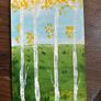 Birch trees landscape painting Image 2