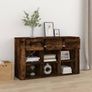 Sideboard Smoked Oak 100x30x59.5 cm Engineered Wood Image 3