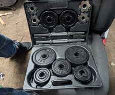 everlast cast iron weights set