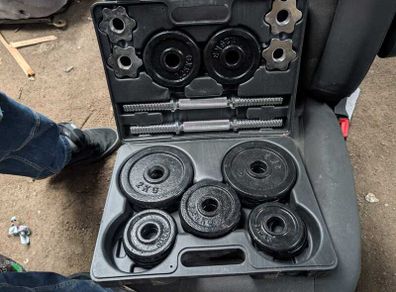 everlast cast iron weights set