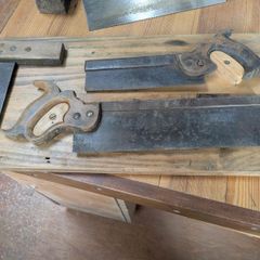 Display of old woodwork tools