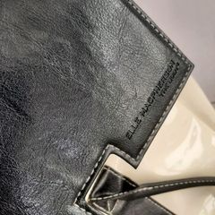 New designer bag white and black patient