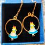 Alice in Wonderland Earrings Image 2