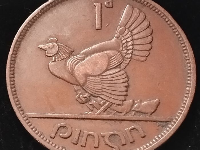 #529 - Ireland - 1940 - One Penny - KM.11