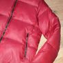 Bershka dark red padded jacket with hood size UK S Image 2
