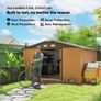 13 x 11ft Large Metal Storage Shed Sliding Doors Image 4