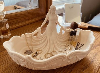 Goddess Figural Bowl Vanity Catchall