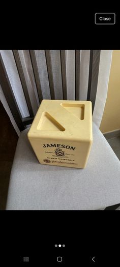 Vintage Jameson Irish Whiskey Plastic Ice Bucket with Liner & lid